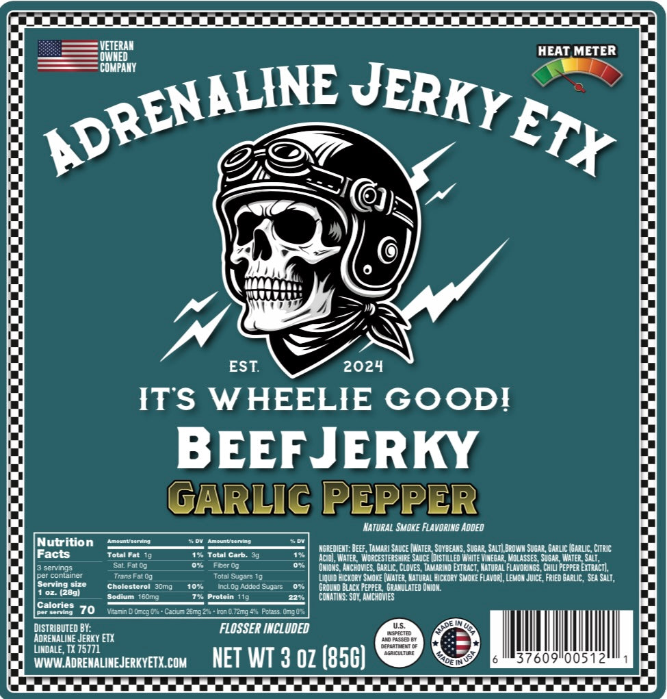 Garlic Pepper Beef Jerky